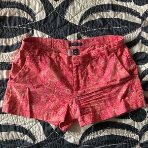 Gap 00 size Pink and Yellow shorts Women's with clasps and button